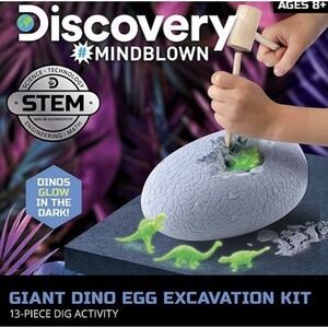 Discovery #MINDBLOWN: Giant Dino Egg Excavation Kit (13-Piece Dig Activity Kit)